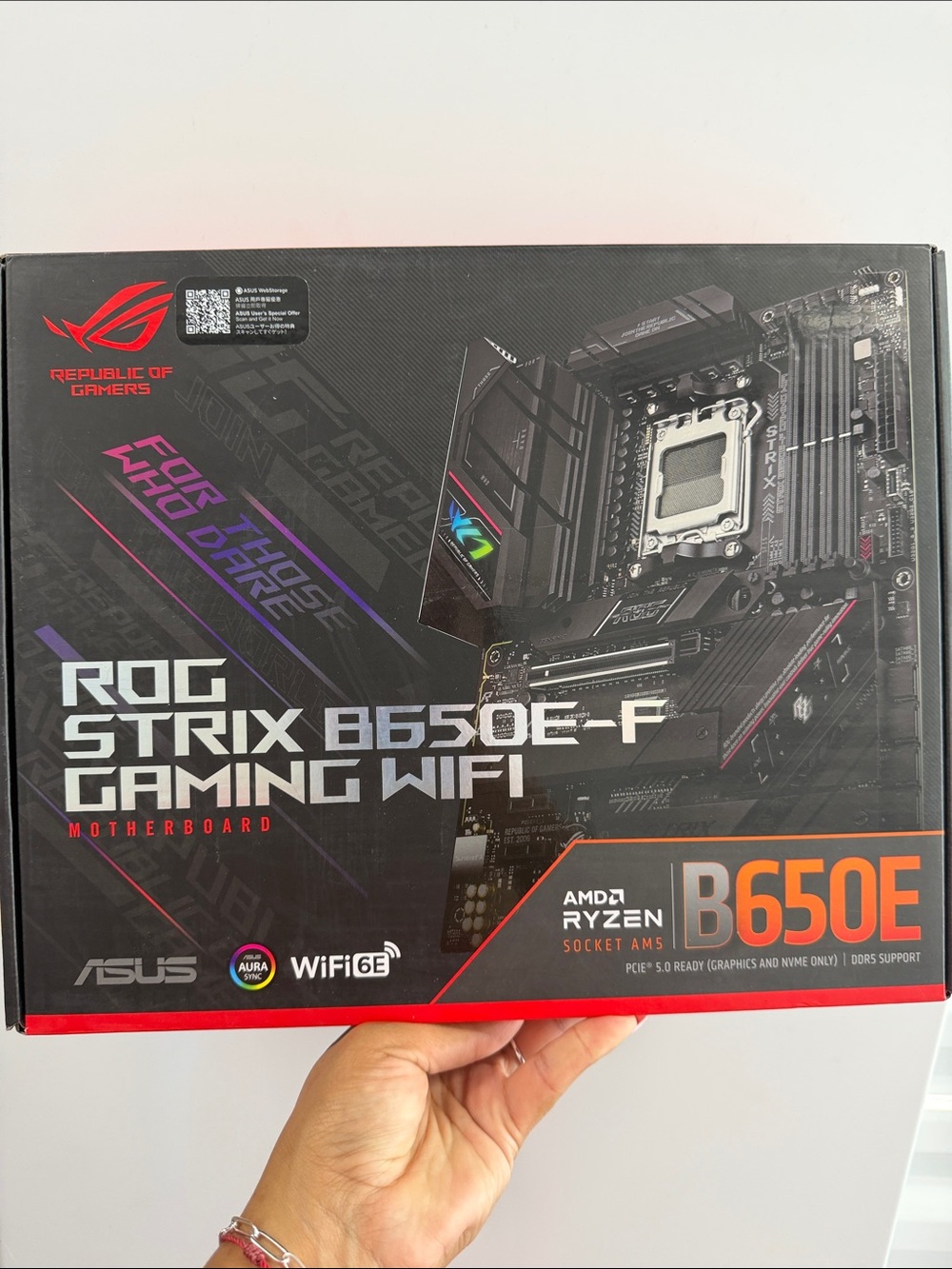SEALED ASUS ROG Strix B650E-I GamingWiFi AMD B650 AM5 Ryzen™ Desktop Motherboard